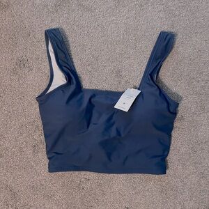 Coral reef blue bathing suit top size medium NEW with tags